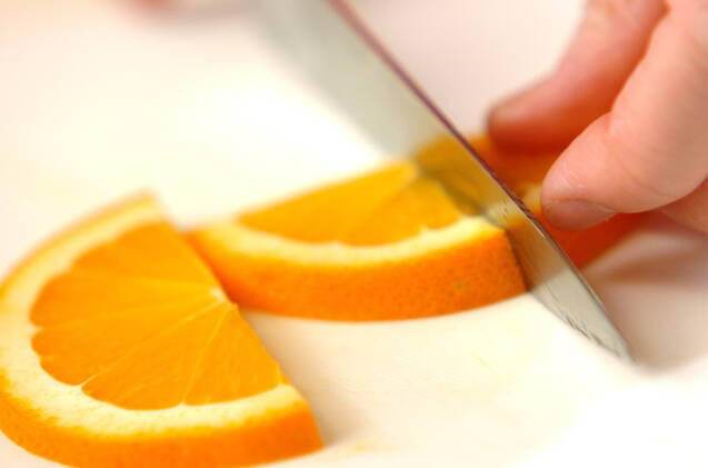 オレンジのカップケーキの作り方の手順4