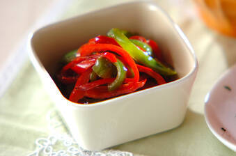 ピーマンのバターしょうゆ炒め