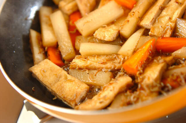 油揚げと大根の煮物の作り方の手順3