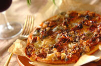 ゴルゴンゾーラとハニーのピザ