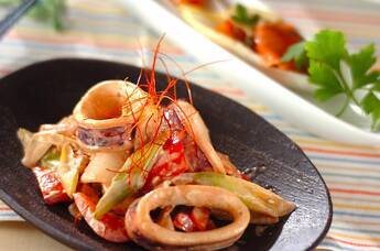 イカのサッとマヨ炒め