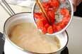 トマトの和風スープの作り方1