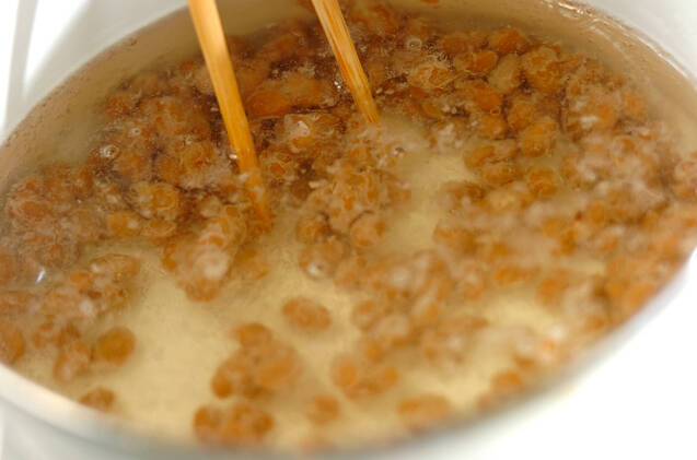 納豆と豆腐のみそ汁の作り方の手順3