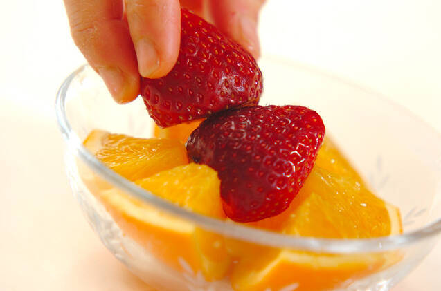 フルーツのデザートの作り方の手順3