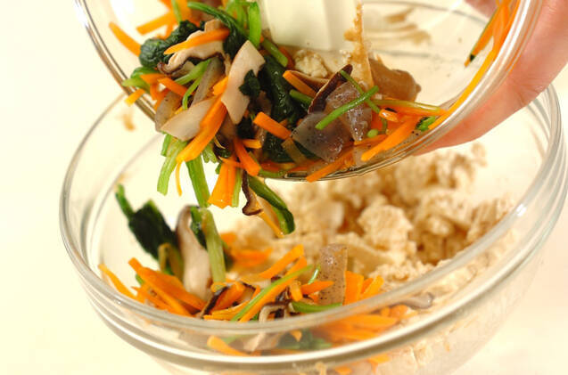 ホウレン草の白和えの作り方の手順6