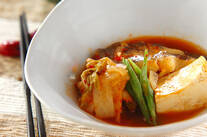 カレイと大根のキムチ煮