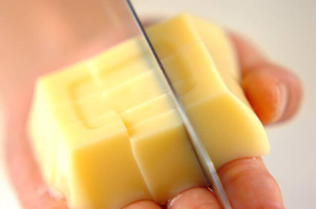 メンマと卵豆腐のスープの作り方の手順1