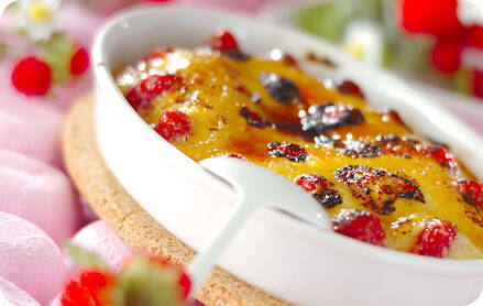 イチゴのグラタン