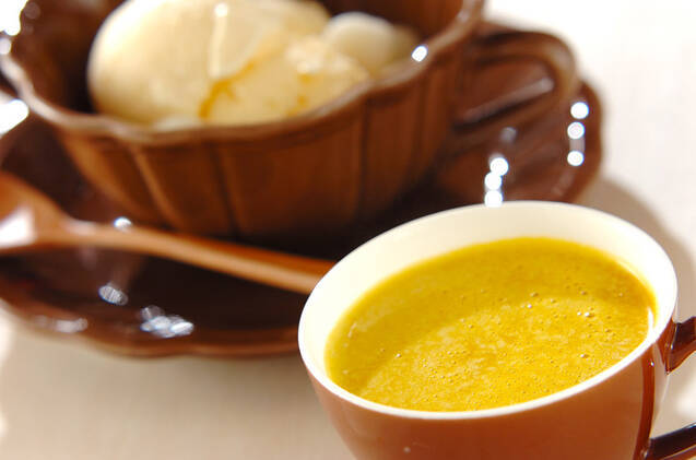 カボチャのアフォガード風