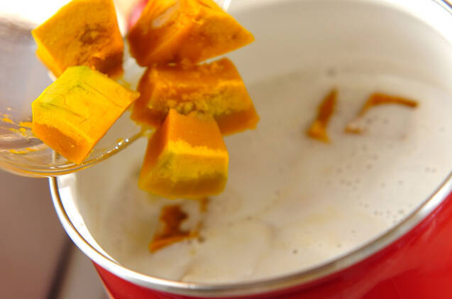 カボチャのアフォガード風の作り方の手順3