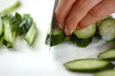 時短で簡単！パリパリきゅうりの無限ナムルの下準備1