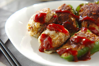 ピーマン肉詰め 簡単で食べやすい シイタケも入ったおすすめレシピ