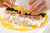 薄焼き卵巻き寿司の作り方3