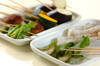 エビ、ホタテ、野菜のいろいろ串揚げ天ぷらの作り方の手順1