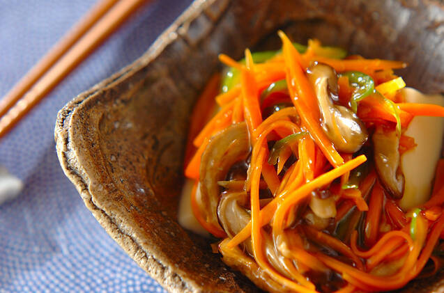 卵豆腐の野菜あんかけ