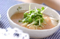 豆乳タラコあんかけ