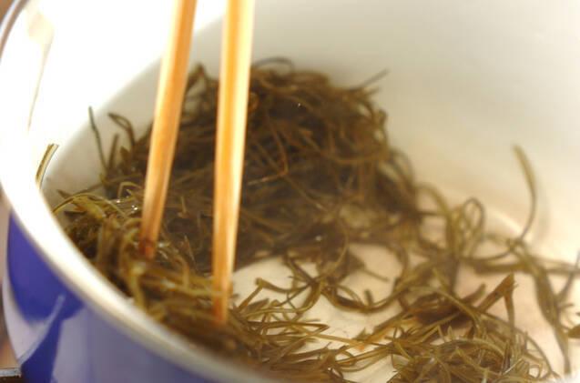 切り昆布とちくわの煮物の作り方の手順3