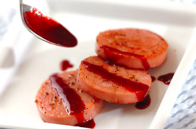 ソーセージのベリーソースがけの作り方の手順7