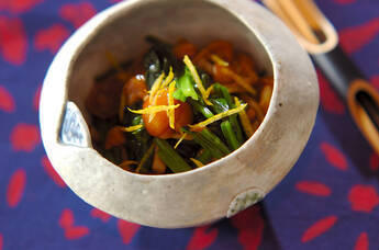 ホウレン草とナメコのお浸し