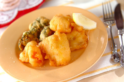 白身魚のチーズフリット
