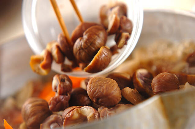 鶏肉と栗の煮込みの作り方の手順9