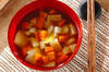 ほんのりユズの根菜汁の作り方の手順