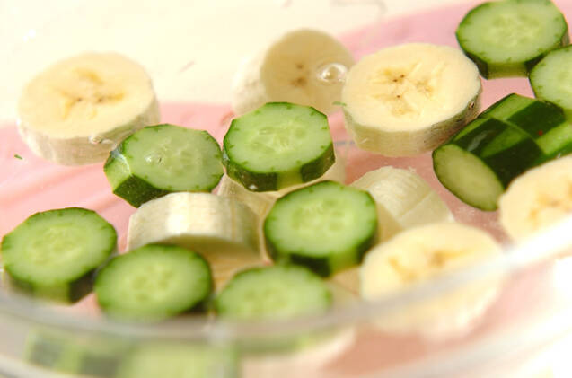 バナナのからしみそ和えの作り方の手順1