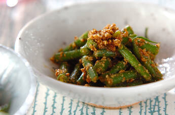 サヤインゲンの簡単ゴマ和え