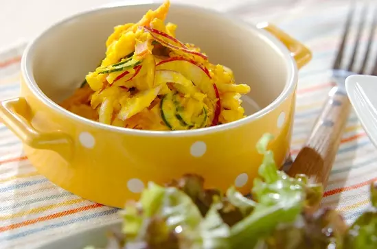カボチャ入りポテトサラダ 副菜 レシピ 作り方 E レシピ 料理のプロが作る簡単レシピ