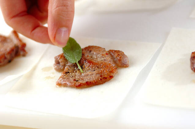 豚ヒレ肉のパリパリ包み焼きの作り方の手順9