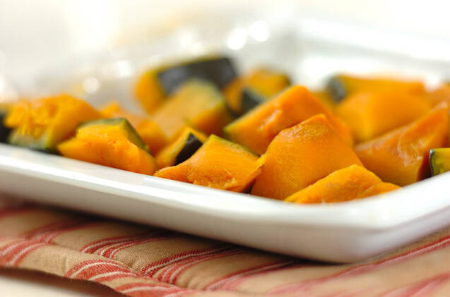 カボチャのネギじょうゆ炒めの作り方の手順1