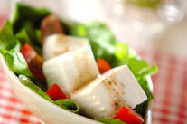 ホウレン草と豆腐のサラダ