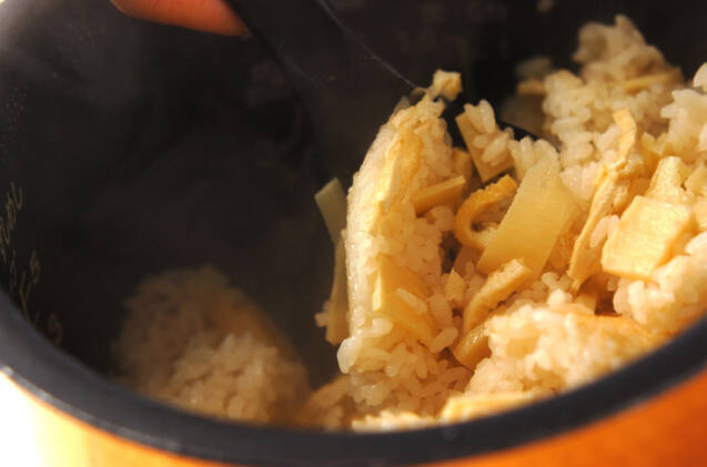 シンプルタケノコご飯の作り方の手順5