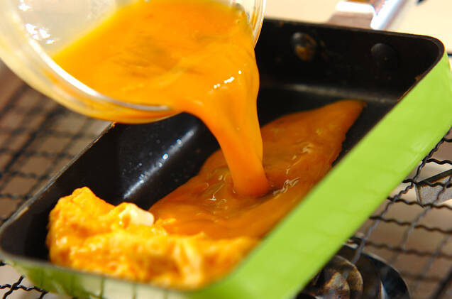 ユズコショウ入り卵焼きの作り方の手順3