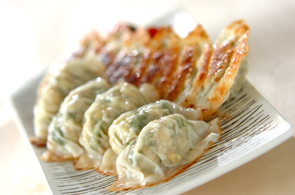 大葉と豆腐の餃子