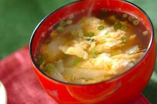 ふんわり卵のかきたま汁