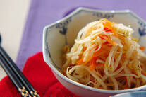 ゆでモヤシの酢の物