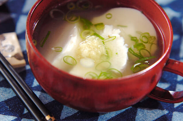 すくい豆腐のサッパリスープ