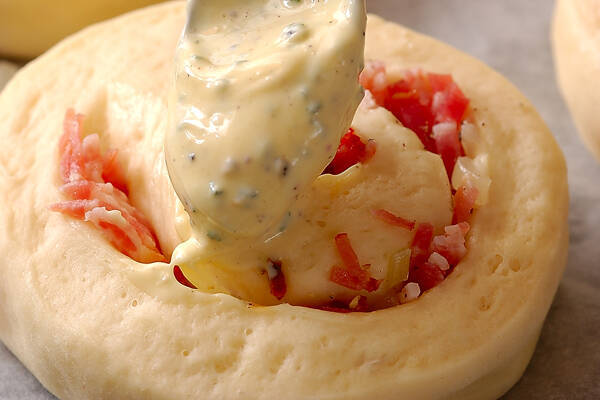 オニオンベーコンパンの作り方の手順13