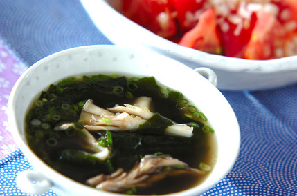 マイタケのスープ