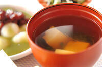卵豆腐のお吸い物