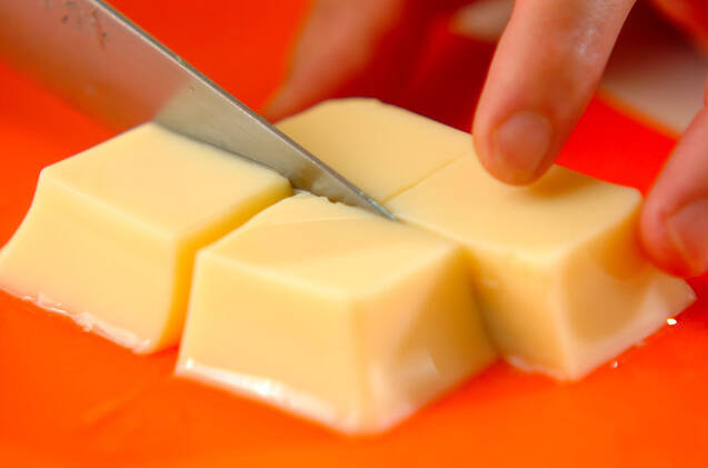 卵豆腐のお吸い物の作り方の手順1