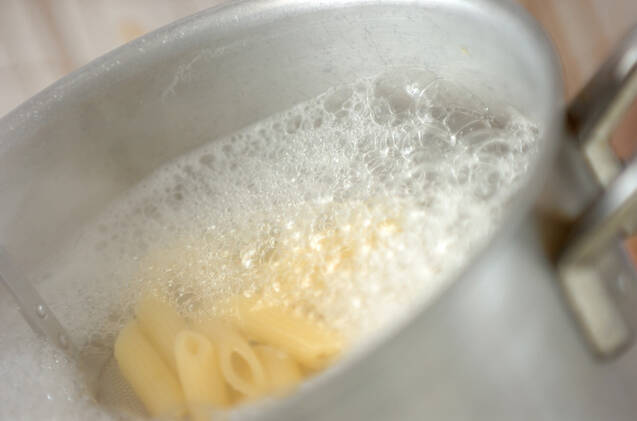 タケノコとエビの春パスタの作り方の手順5