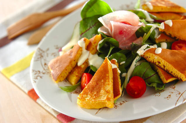 サラダからおかず系まで ホットケーキのアレンジレシピ12選 Macaroni