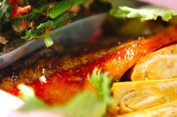 鮭のショウガ焼き