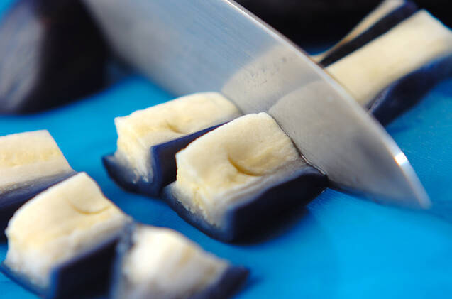 ナスの漬け物和えの作り方の手順1