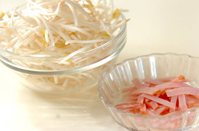 ハムカレーモヤシの作り方の手順1