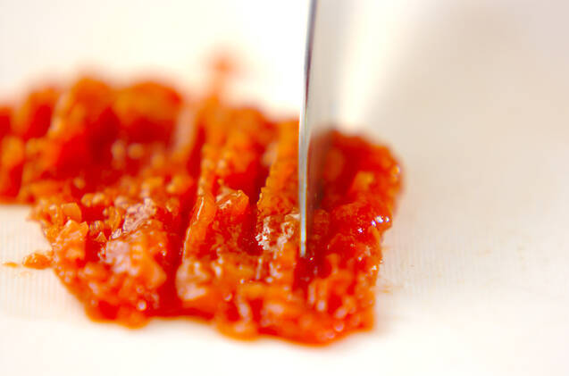 刺身の梅肉巻きの作り方の手順2