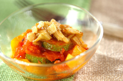 夏野菜のナスドレッシング