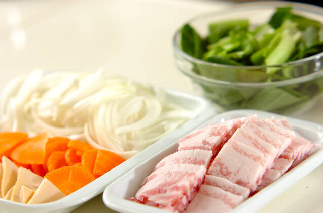 具だくさんビーフンの作り方の手順2